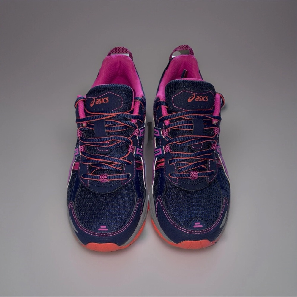 Asics Women’s Gel Venture 5 Navy Blue Pink Running Trail Sneakers Sz 6.5 T5N8N
